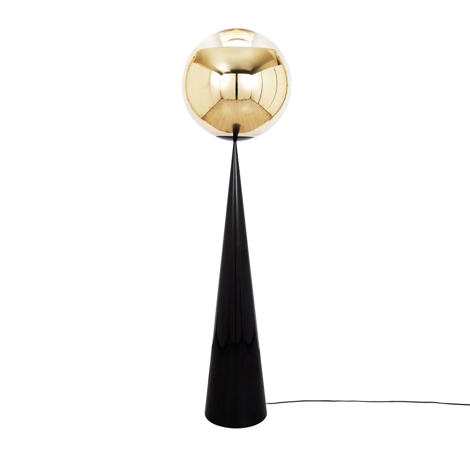 tom dixon | mirror ball floor lamp | cone fat | ensemble