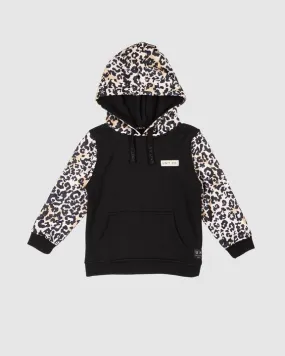 Unit 2022 Kids Fleece Hoodie Majesty Leopard