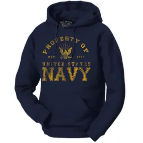 US Navy Hoodie -  Navy - Basic Sweatshirt Hoodie - Men's and Lady's U.S. Navy Hoodie