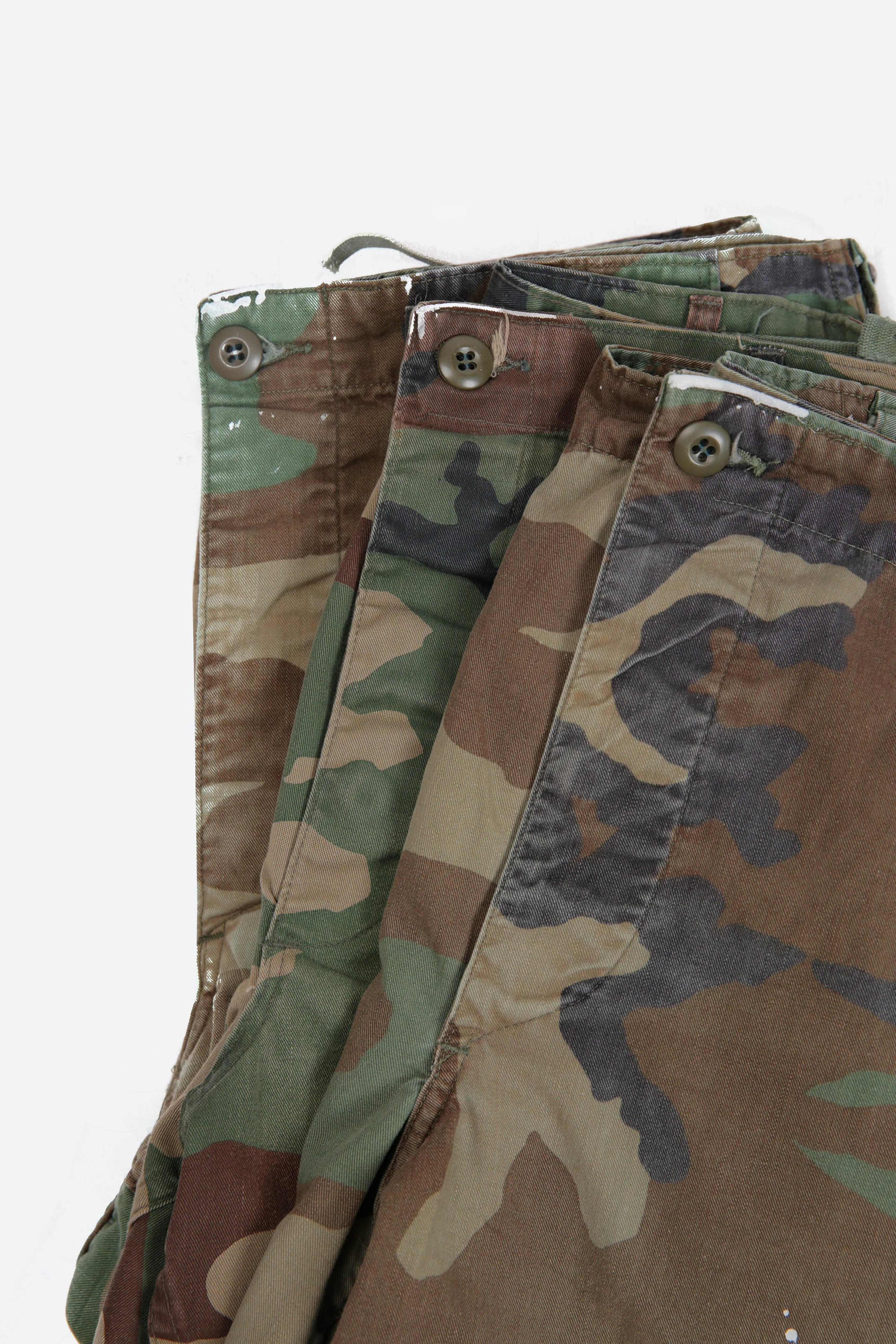 Vintage Splatter Cargo Shorts - Camo