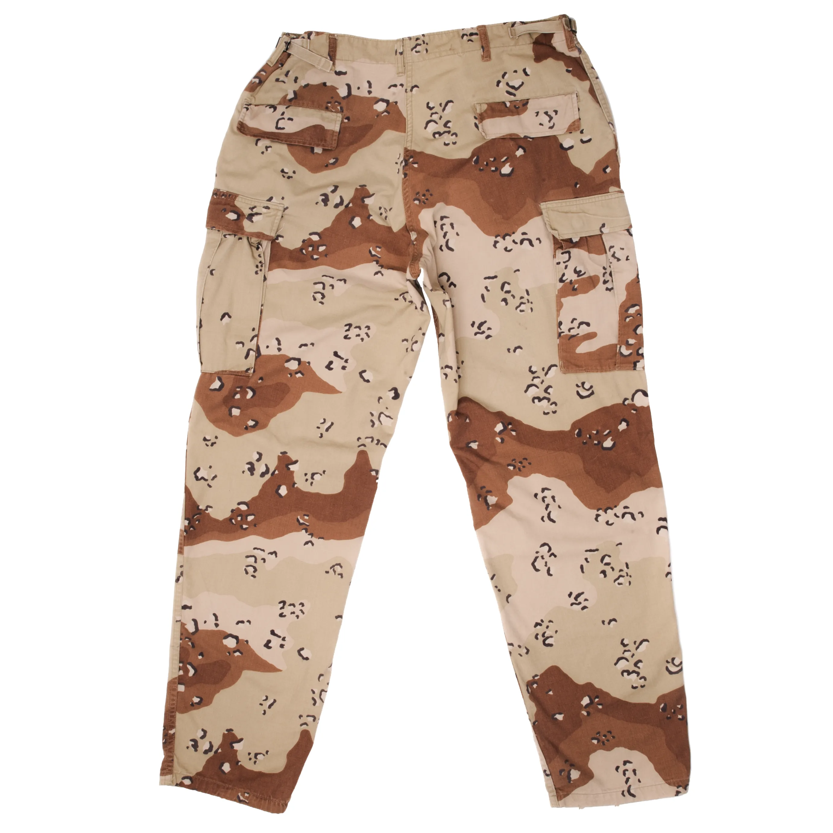 VINTAGE US ARMY COMBAT TROUSERS PANTS DESERT CAMOUFLAGE PATTERN 1990 LARGE LONG CHOCOLATE CHIP