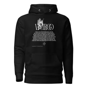 Virgo Unisex Zodiac Poetry Hoodie