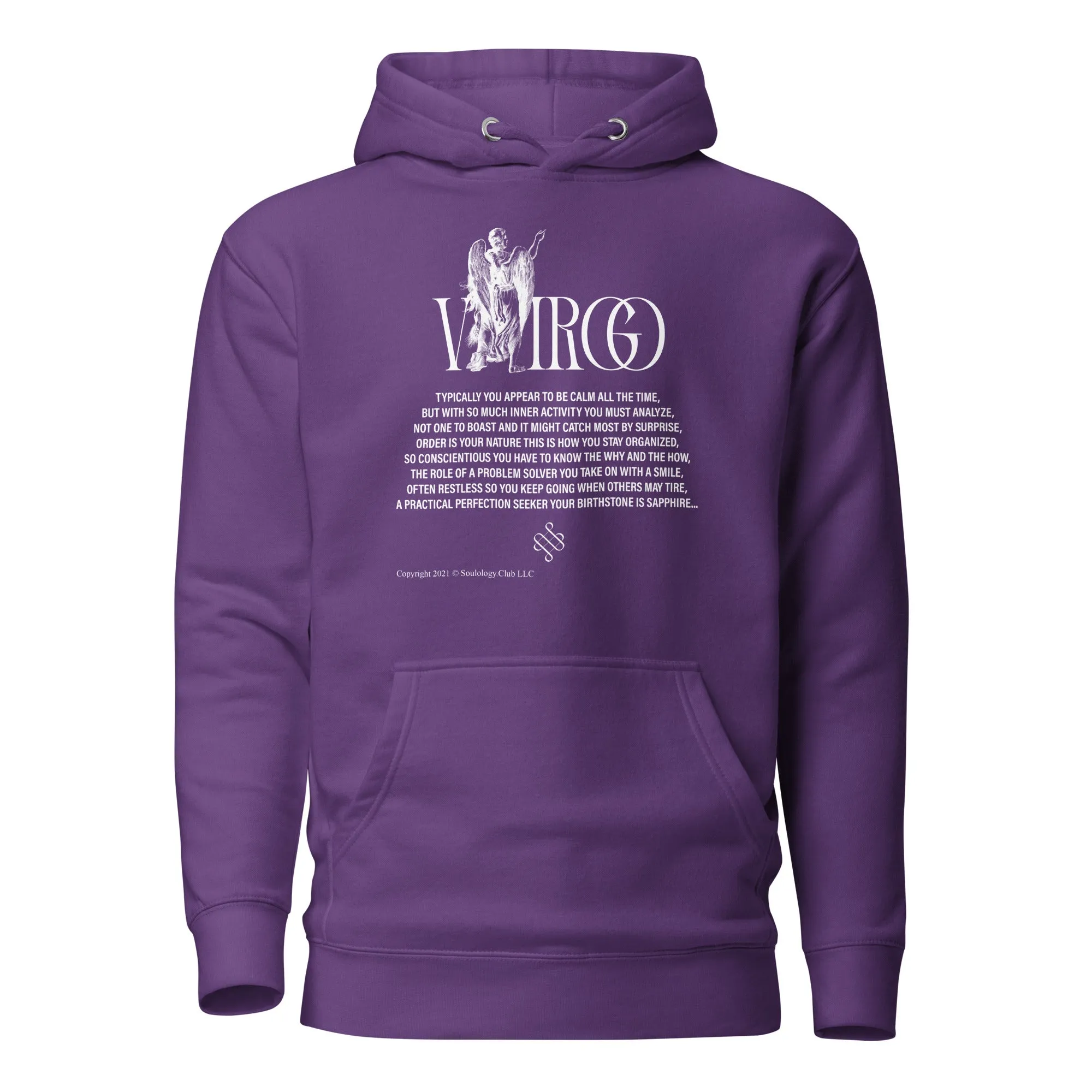 Virgo Unisex Zodiac Poetry Hoodie