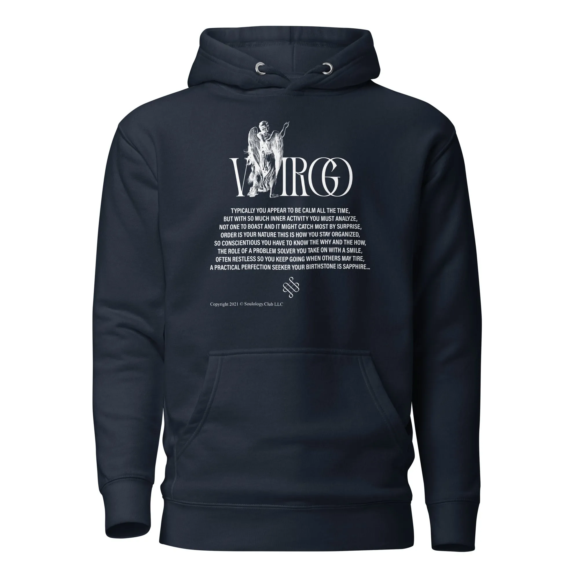 Virgo Unisex Zodiac Poetry Hoodie