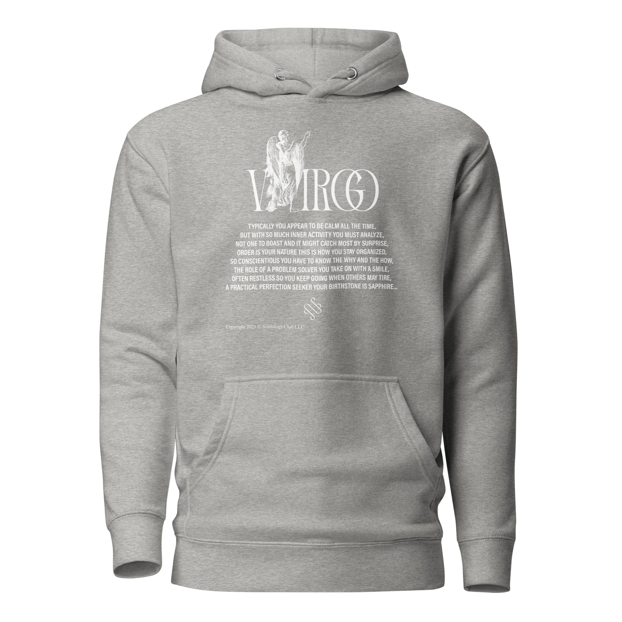 Virgo Unisex Zodiac Poetry Hoodie