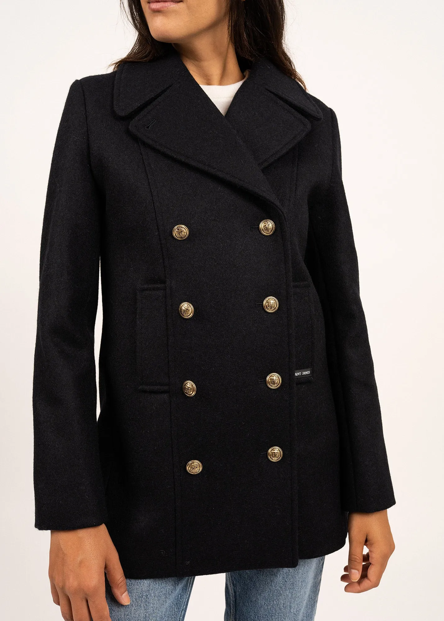 Voilure authentic peacoat - in wool (NAVY)