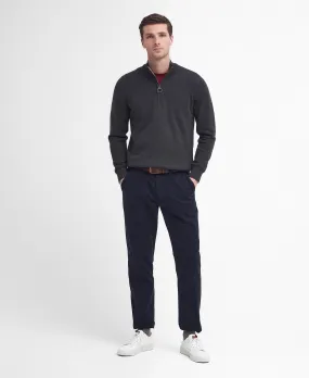 Washed Stretch Twill Tailored Fit Trouser - Dark Navy