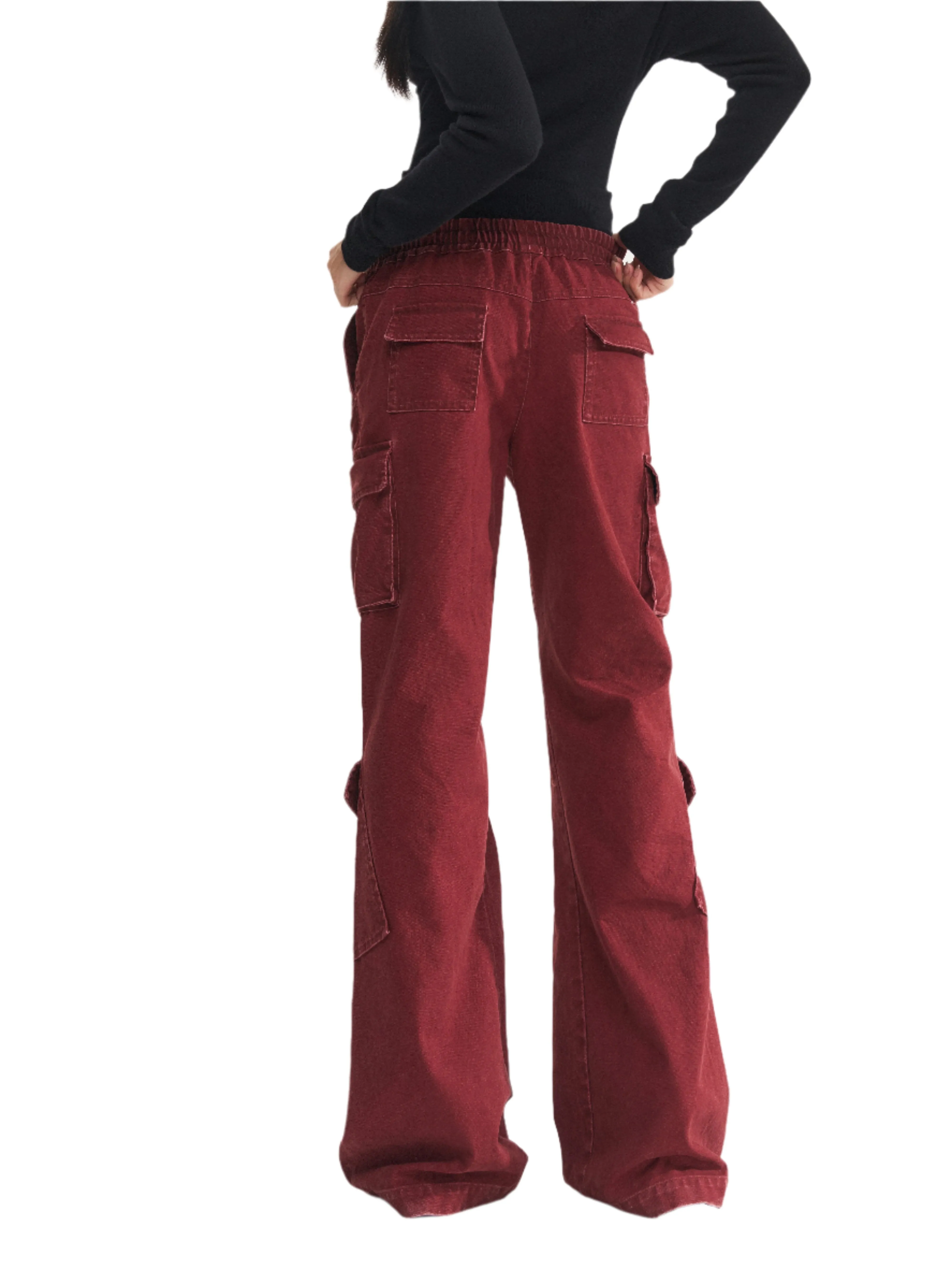 Washed-Style Cargo Pants