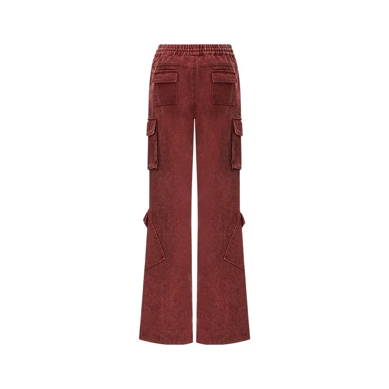 Washed-Style Cargo Pants