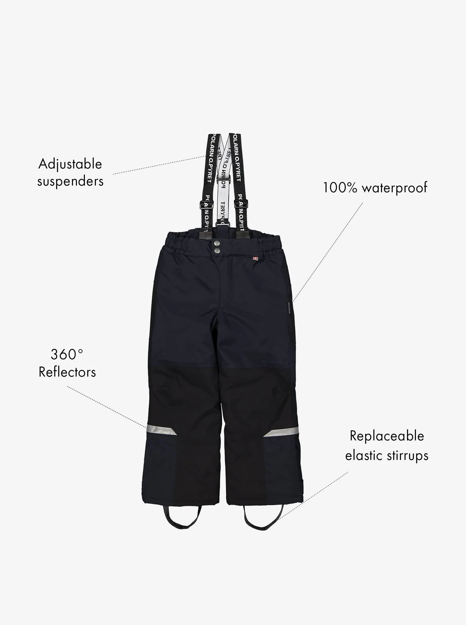 Waterproof Padded Kids Winter Trousers