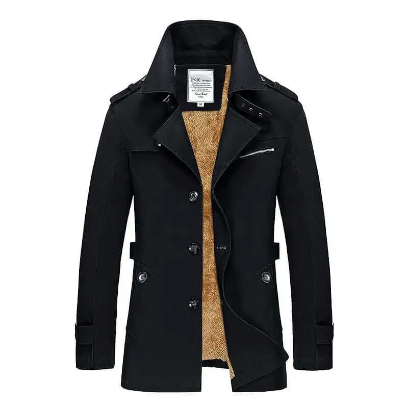 winter men's plush casual jacket,