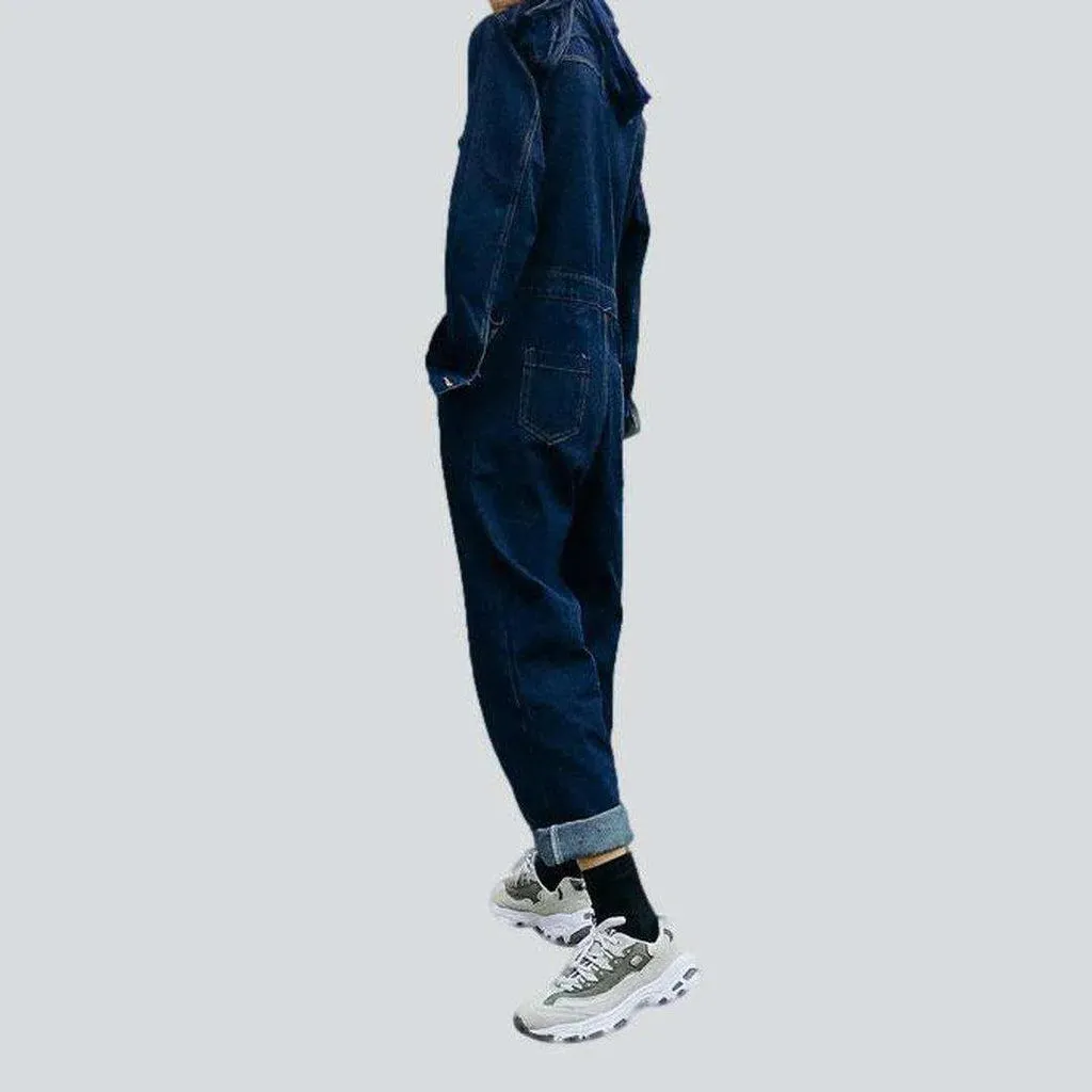 Women's denim jumpsuit