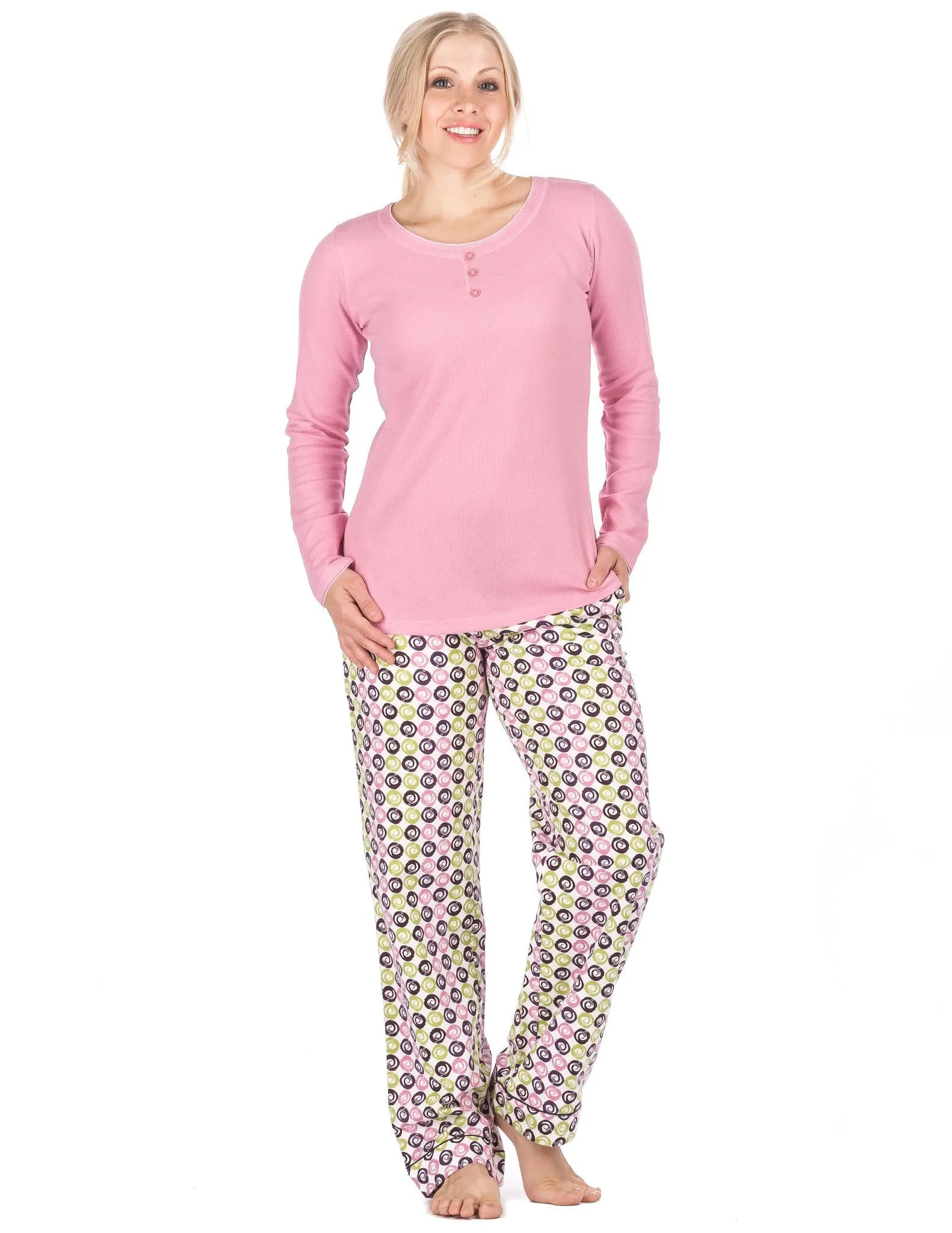 Womens Premium 100% Cotton Flannel Loungewear Set - Relaxed Fit