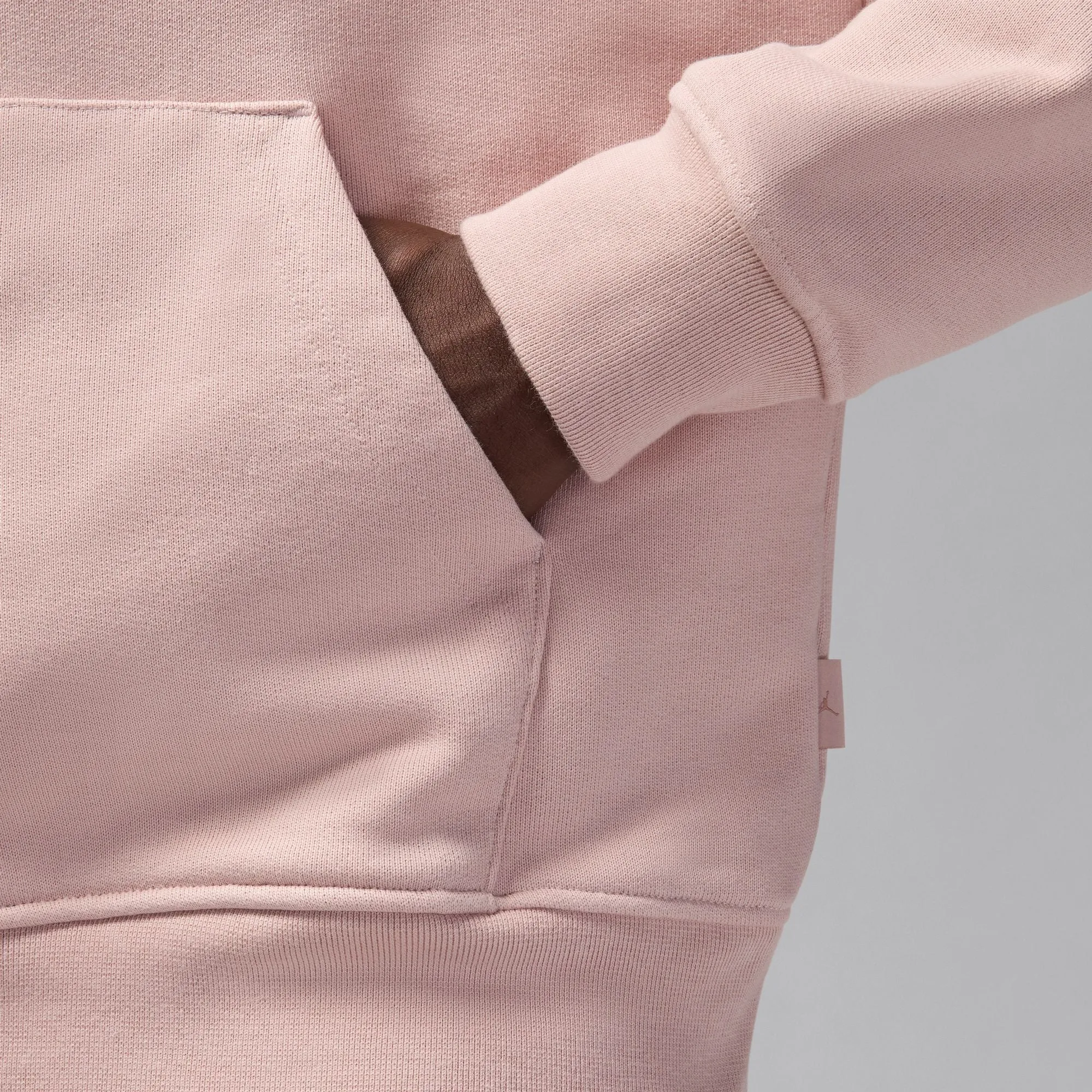 WORDMARK FLEECE PULLOVER HOODIE "PINK OXFORD"