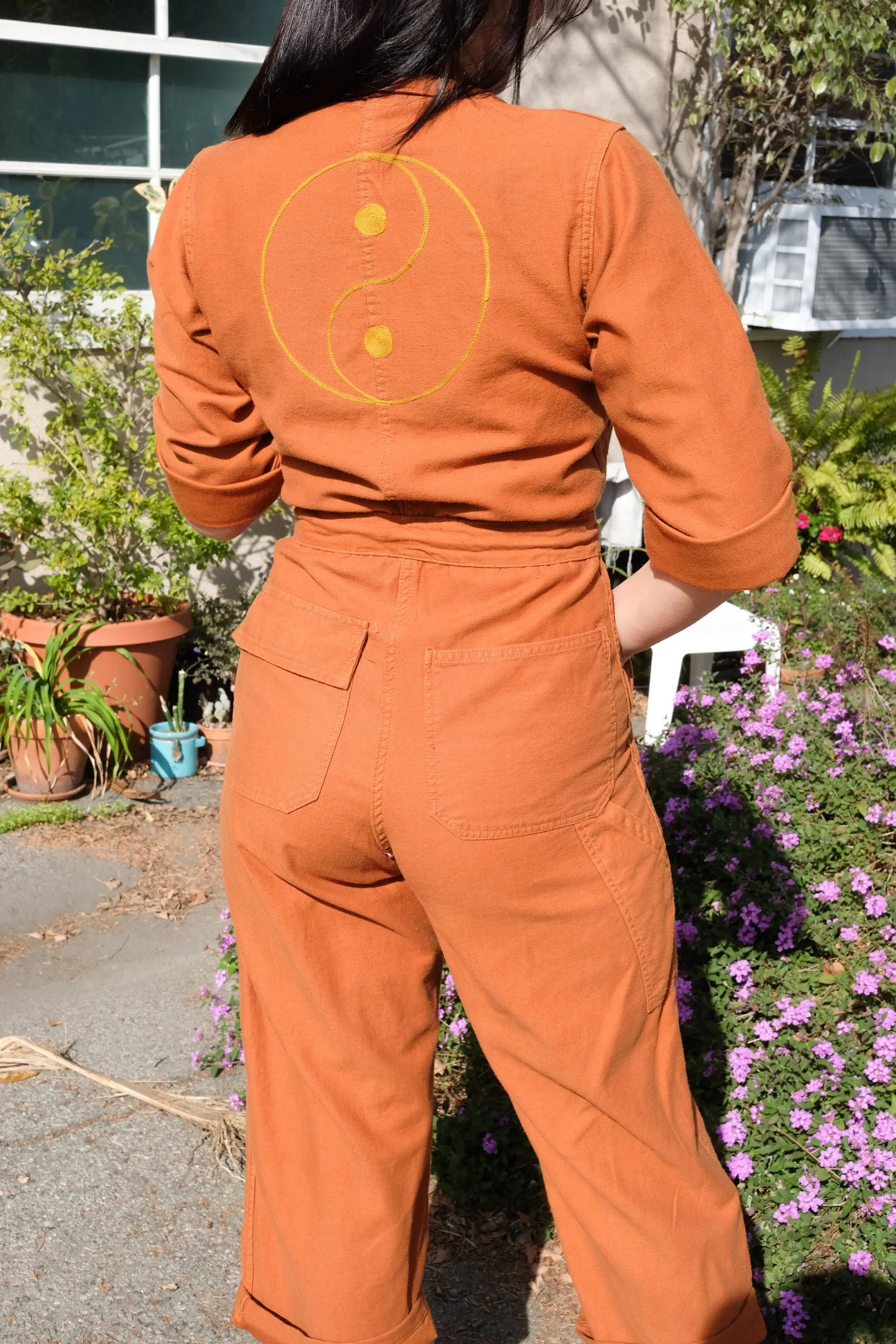 X Prism Spice Brown Yin Yang Coveralls