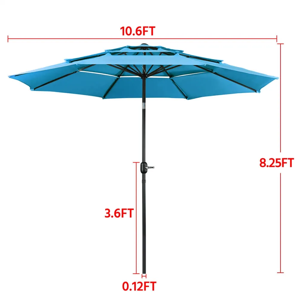 Yaheetech 3-Tier 10ft Patio Parasol