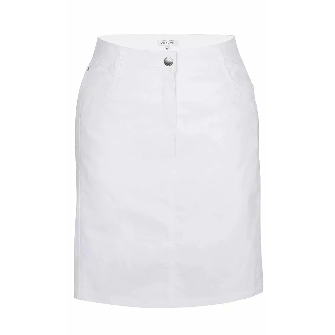 Zhenzi Skirt in White